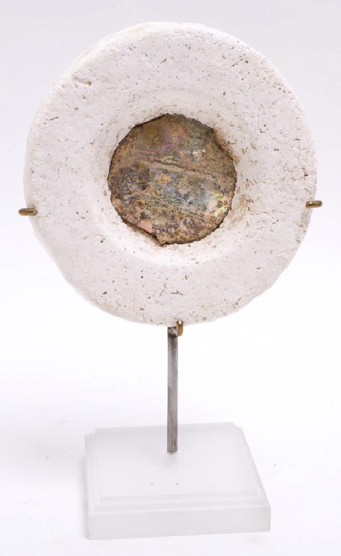 Ancient Byzantine Glass Mirror c.5th century AD (1 of 2)