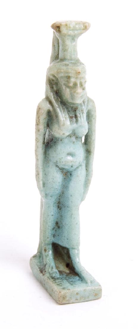 Ancient Egyptian Faience Amulet of Isis c.700 BC (1 of 2)
