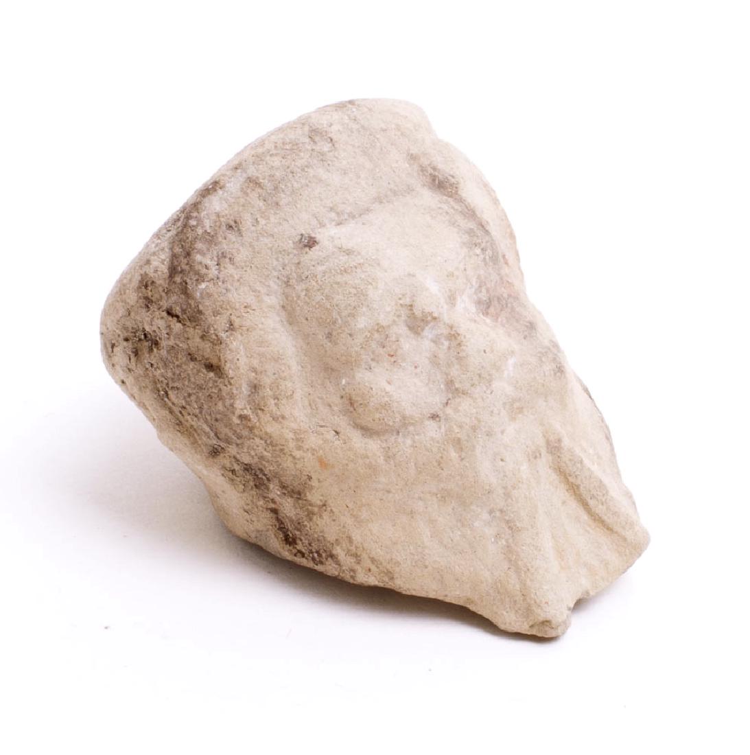 Ancient Greek Terracotta Head of a Man c.3rd century BC (1 of 2)