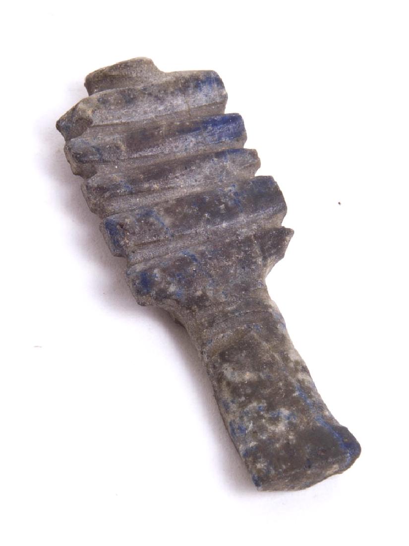 Ancient Egyptian Stone djed pillar amulet c.300-30 BC: Ancient Egyptian Stone djed pillar amulet c.300-30 BC. Size 35 mm. Egyptian Granite Stone Djed pillar amulet. Condition: perfect. Provenance: from the estate of Robert Thompson of Philadelphia, Pennsy