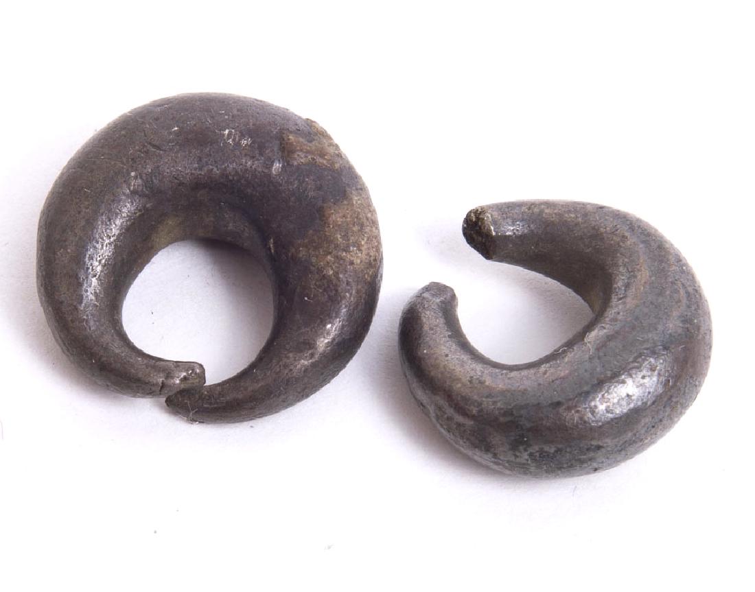 Ancient Sumerian Silver Earrings c.2500 BC (1 of 1)