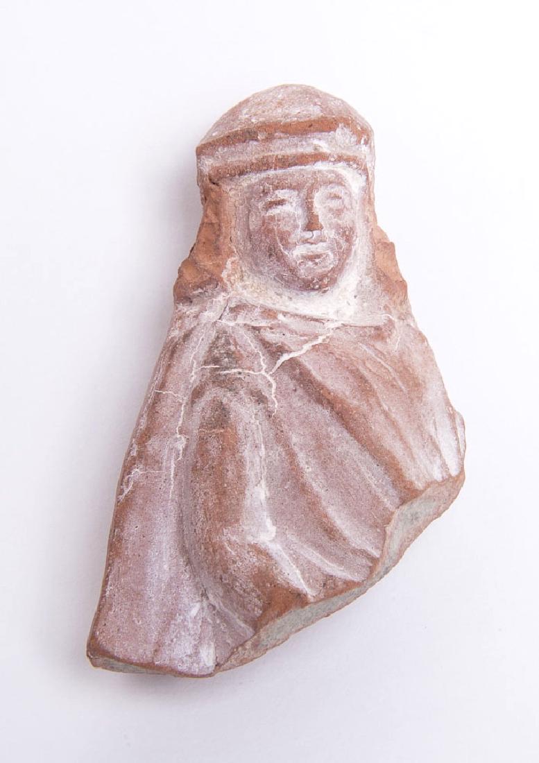 Ancient Hellenistic Terracotta Bust c.3rd century BC (1 of 3)