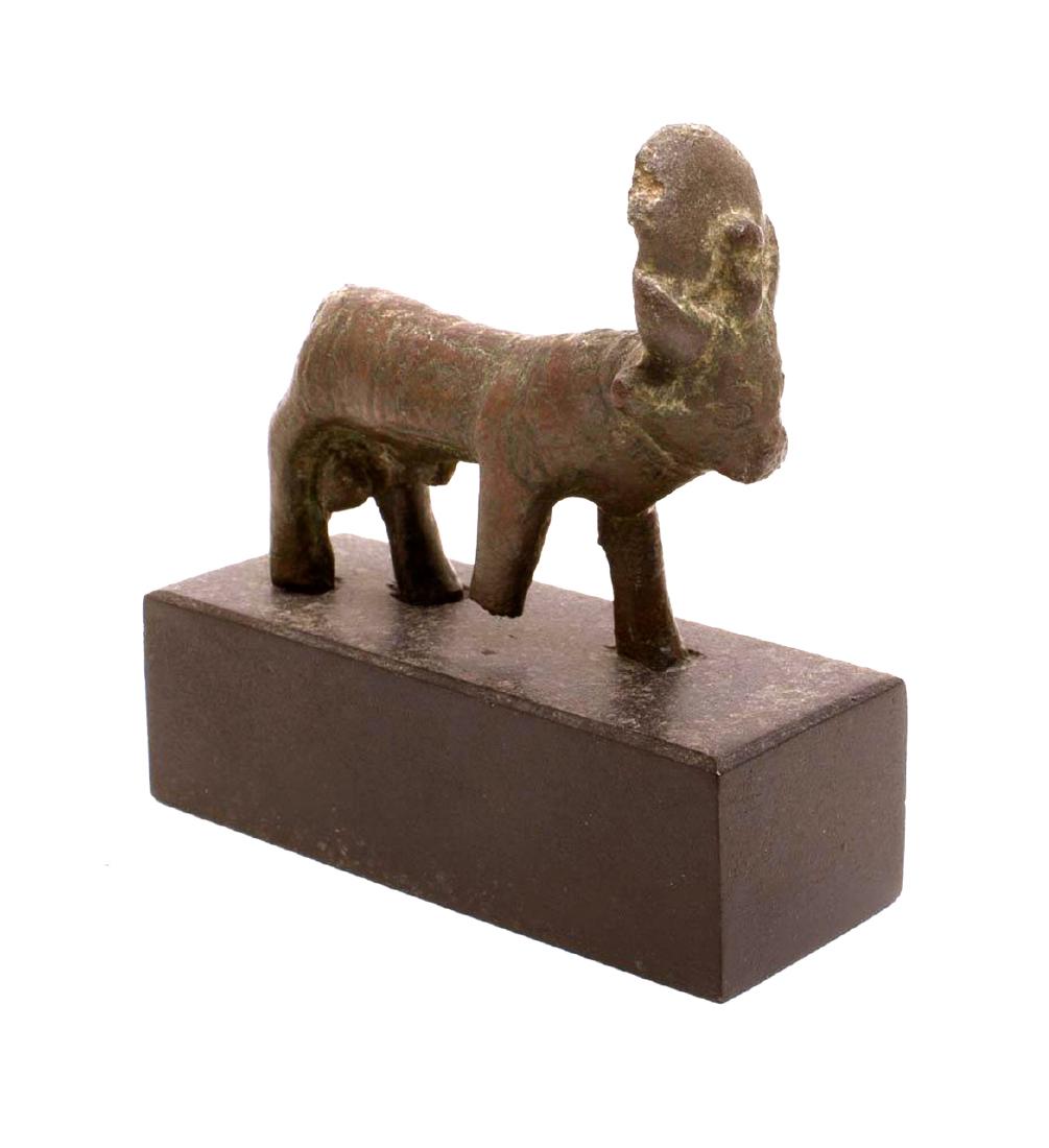 Ancient Egyptian Bronze Apis Bull c.600-30 BC. (1 of 2)