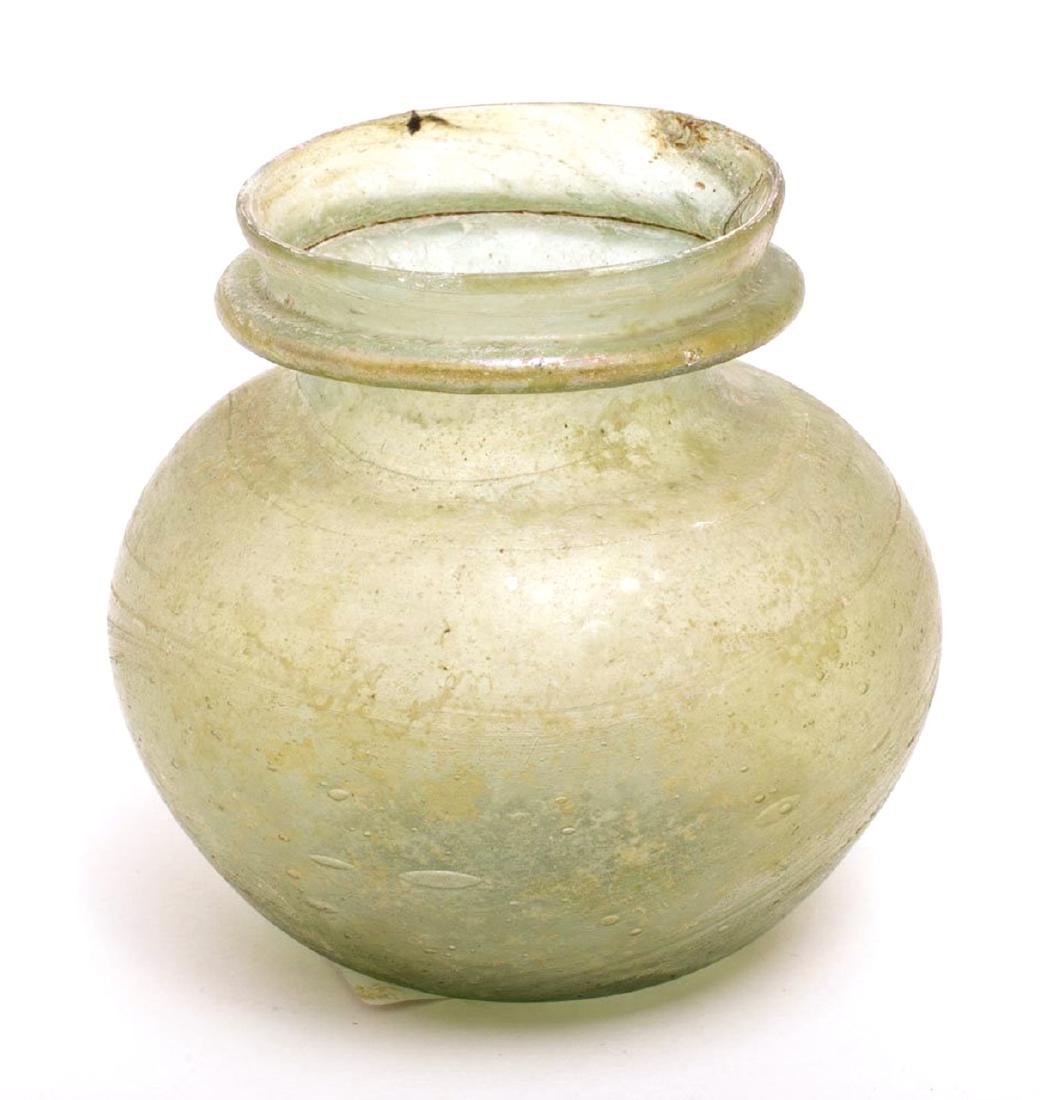 Ancient Roman Glass Jar c.1st-2nd century AD. (1 of 1)