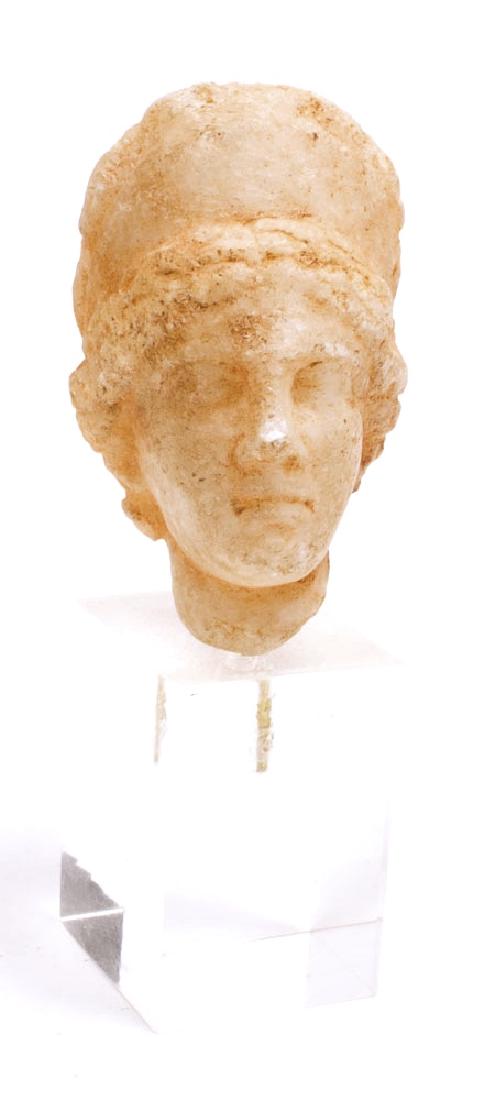 Ancient Roman Marble Head of a goddess c.1st century AD (1 of 2)