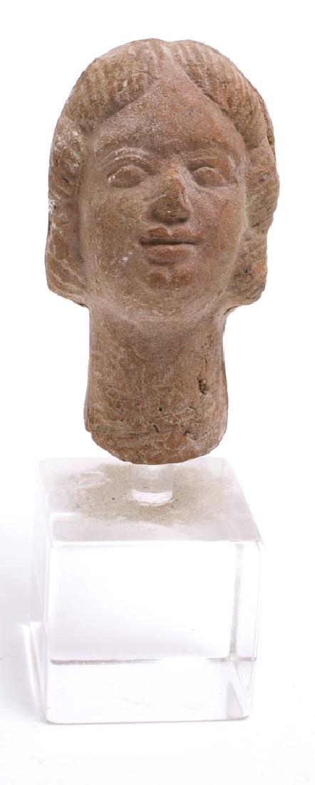 Ancient Roman Egypt Terracotta Head c.1st-2nd century (1 of 2)