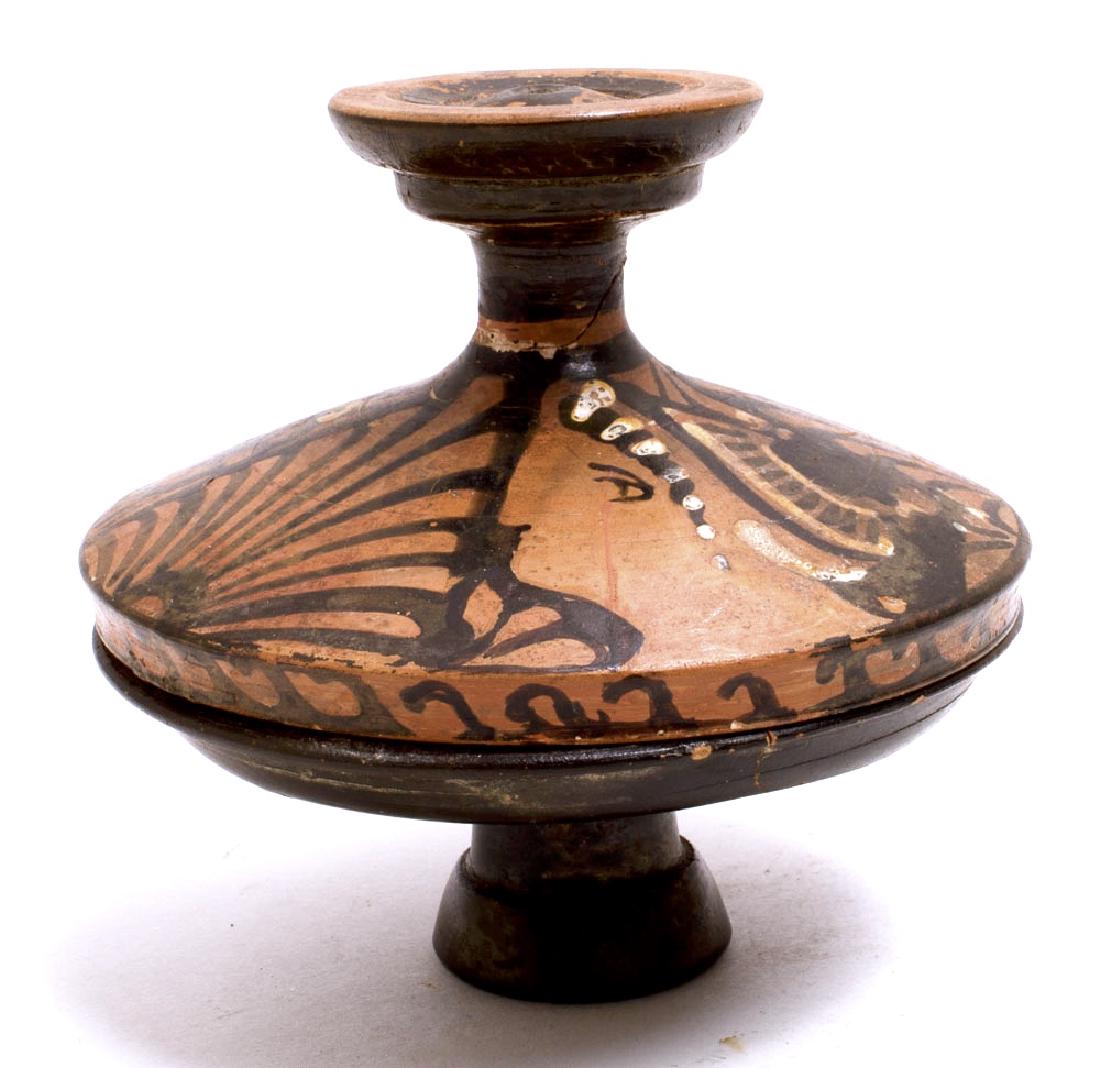 Ancient Apulian Red-Figure Lekanis Magna Graecia Ca. 35 (1 of 2)