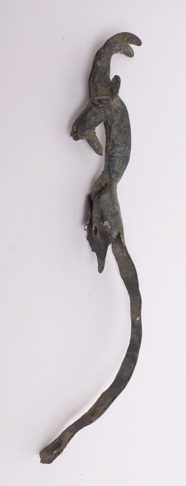 Ancient Achaemenid BRONZE Handle c.500 BC. (1 of 2)