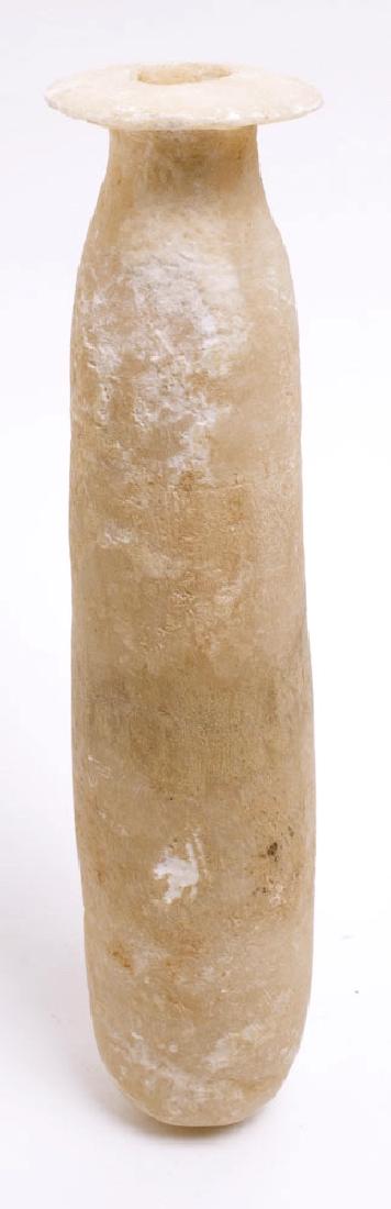 Large Ancient Hellenistic Alabaster Albastron Vessel c (1 of 3)