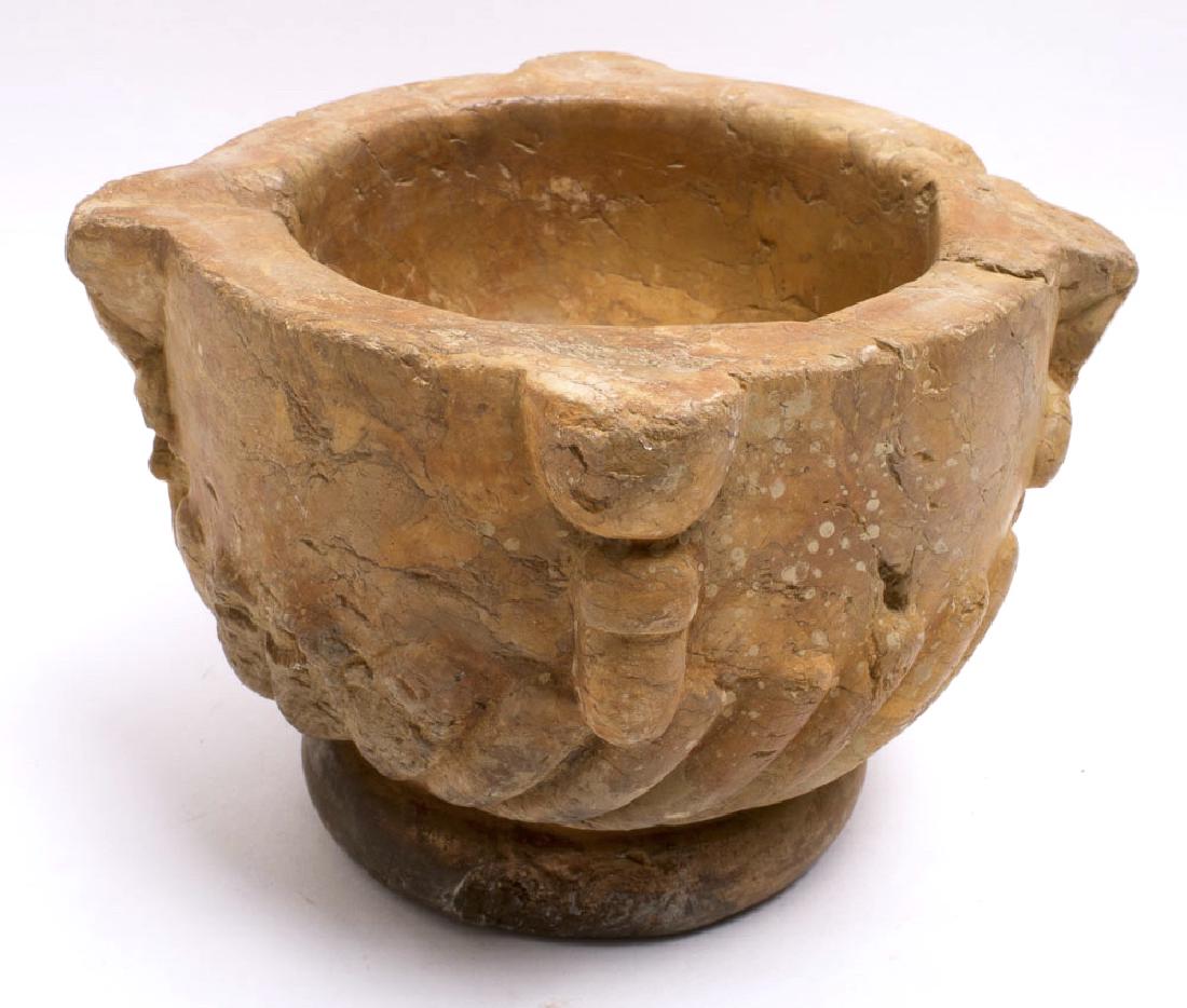 Ancient Byzantine Stone Mortar c.8th-10th century AD (1 of 2)