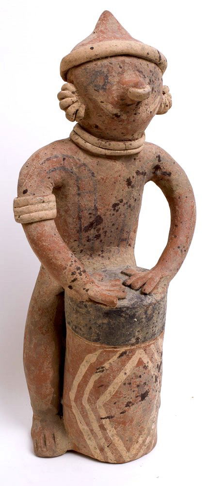 Ancient Pre Columbian Nayarit Pottery Figure c.250 BC (1 of 4)