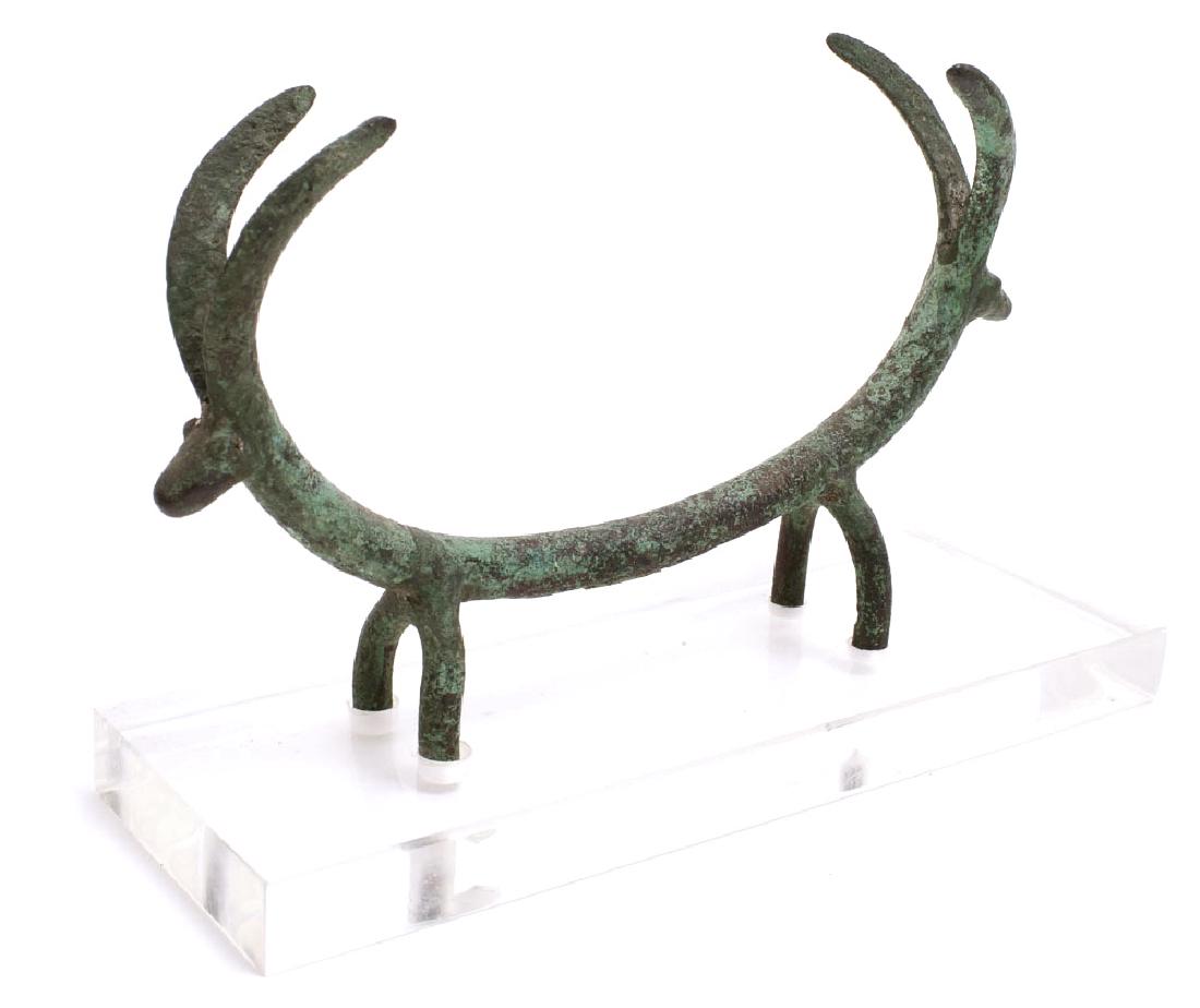 A Near Eastern Luristan Style Bronze Double Deer (1 of 1)