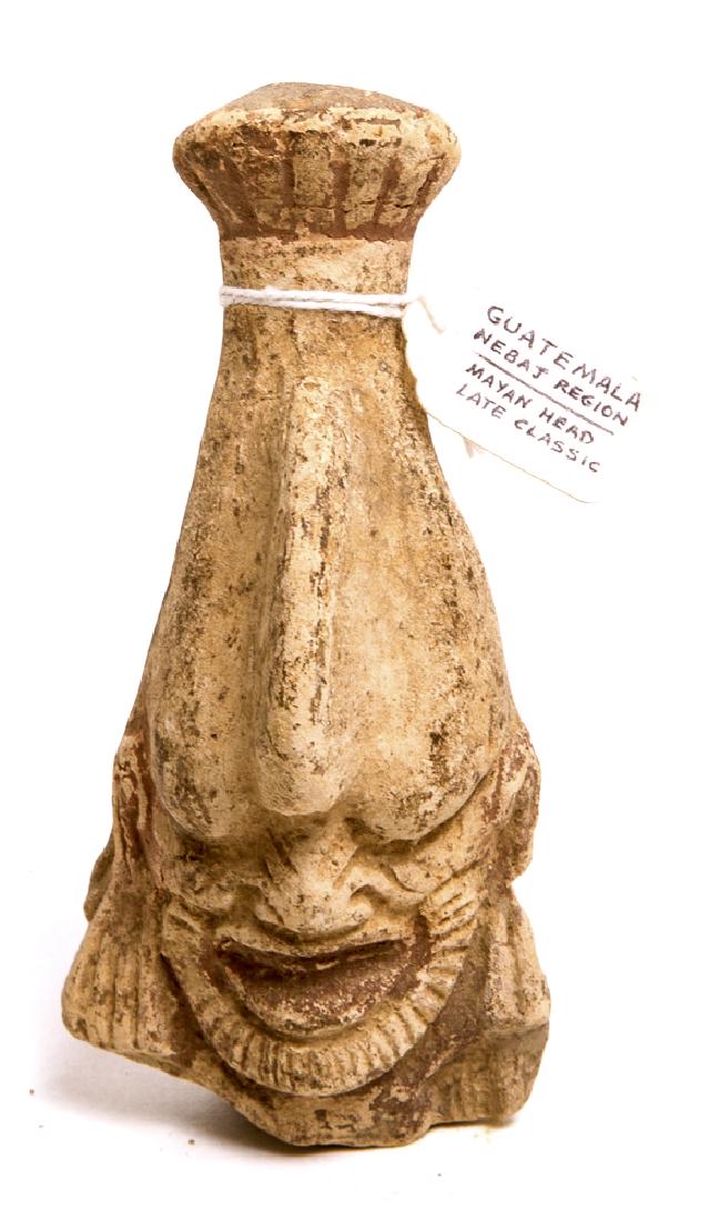 Ancient Pre Columbian Mayan Pottery figure c.100 AD (1 of 2)