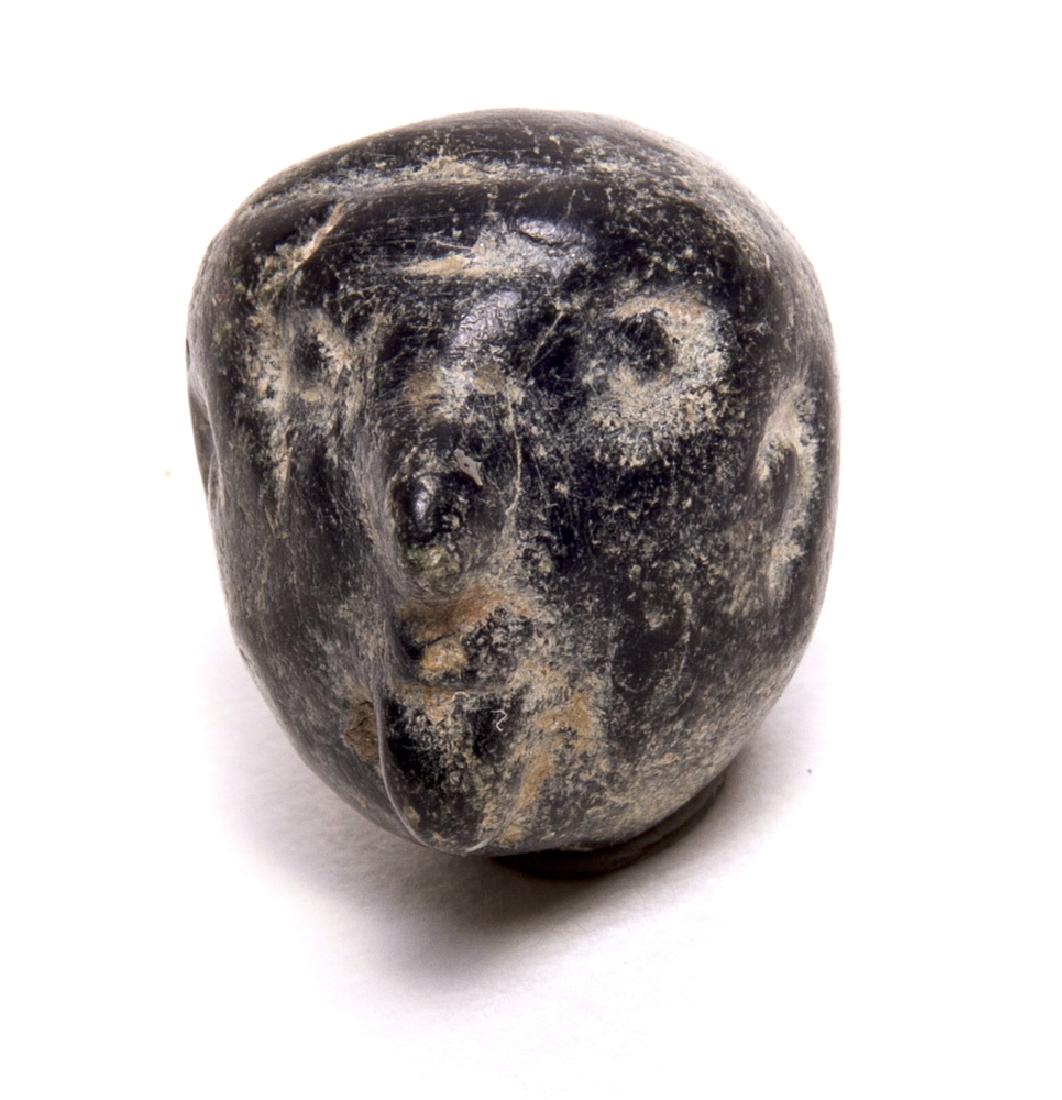 Ancient Phoenician Stone Head bead c.500 BC (1 of 3)