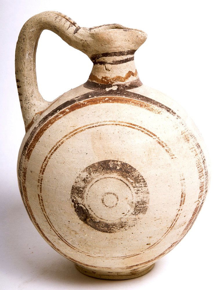 Ancient Cypriot Archaic Pottery Jug c.750-600 BC. (1 of 2)