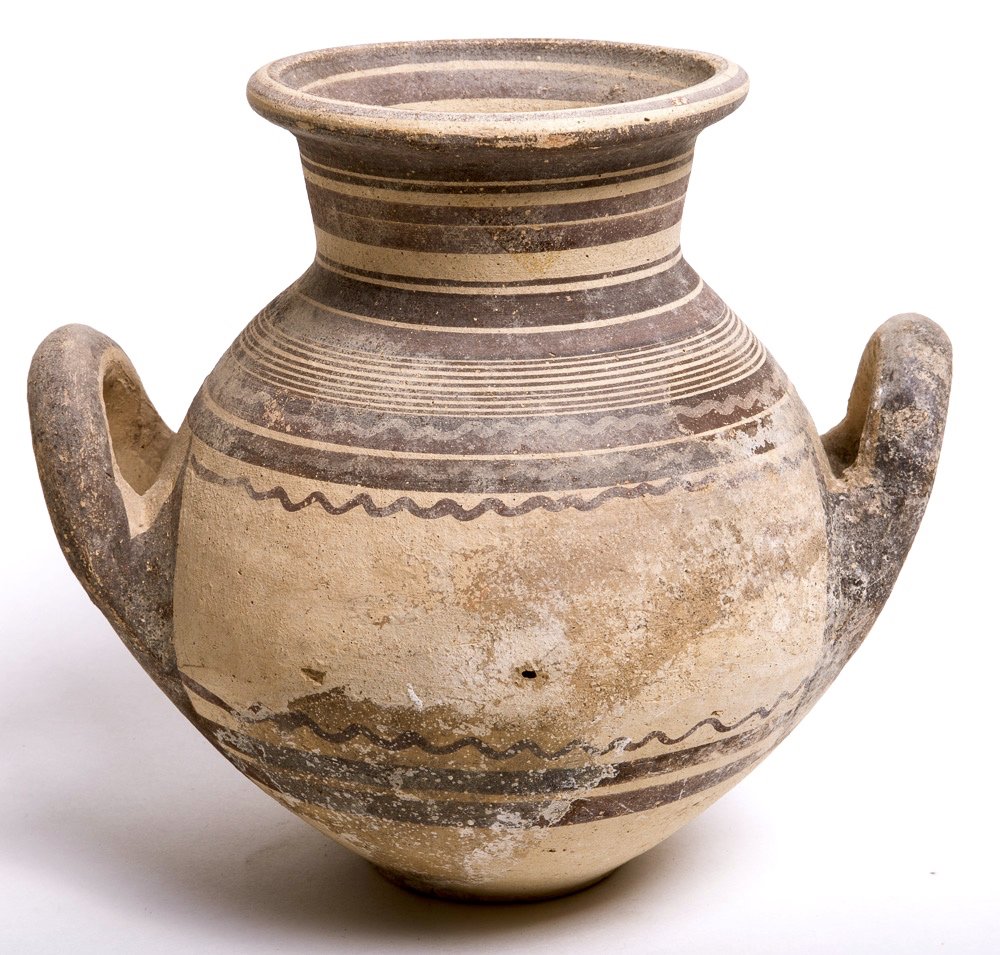 Ancient Cypriot Archaic Pottery Vase c.750-600 BC. (1 of 2)