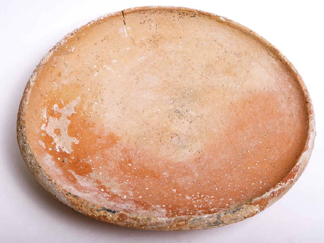 Large Ancient Holy Land Bronze Age Pottery Platter (1 of 2)