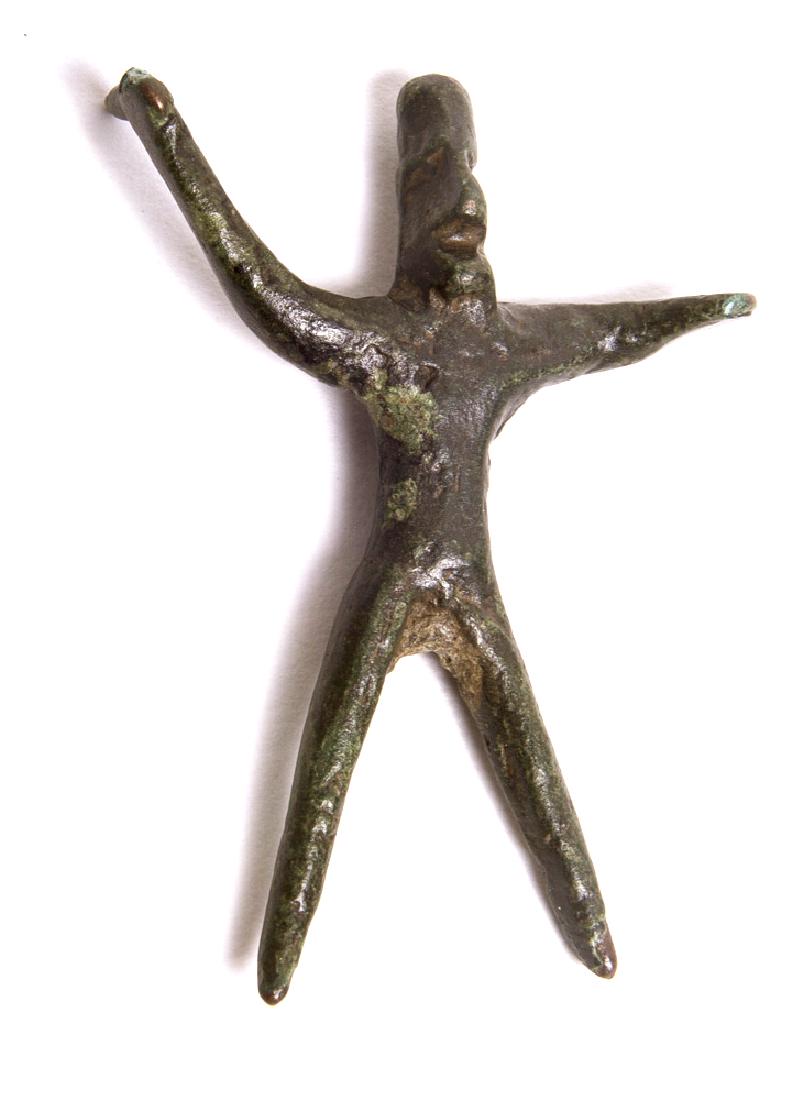 Ancient Etruscan Bronze Soldier statue c.7th century BC (1 of 2)