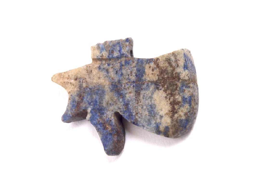 Ancient Egyptian Lapis Lazuli Eye Of Horus c.300 BC: Ancient Egyptian Lapis Lazuli Eye Of Horus c.300 BC. Size 18 mm length. Fine Lapis Lazuli Eye of Horus. Condition: perfect. Provenance: from the estate of Robert Thompson of Philadelphia, Pennsylvania