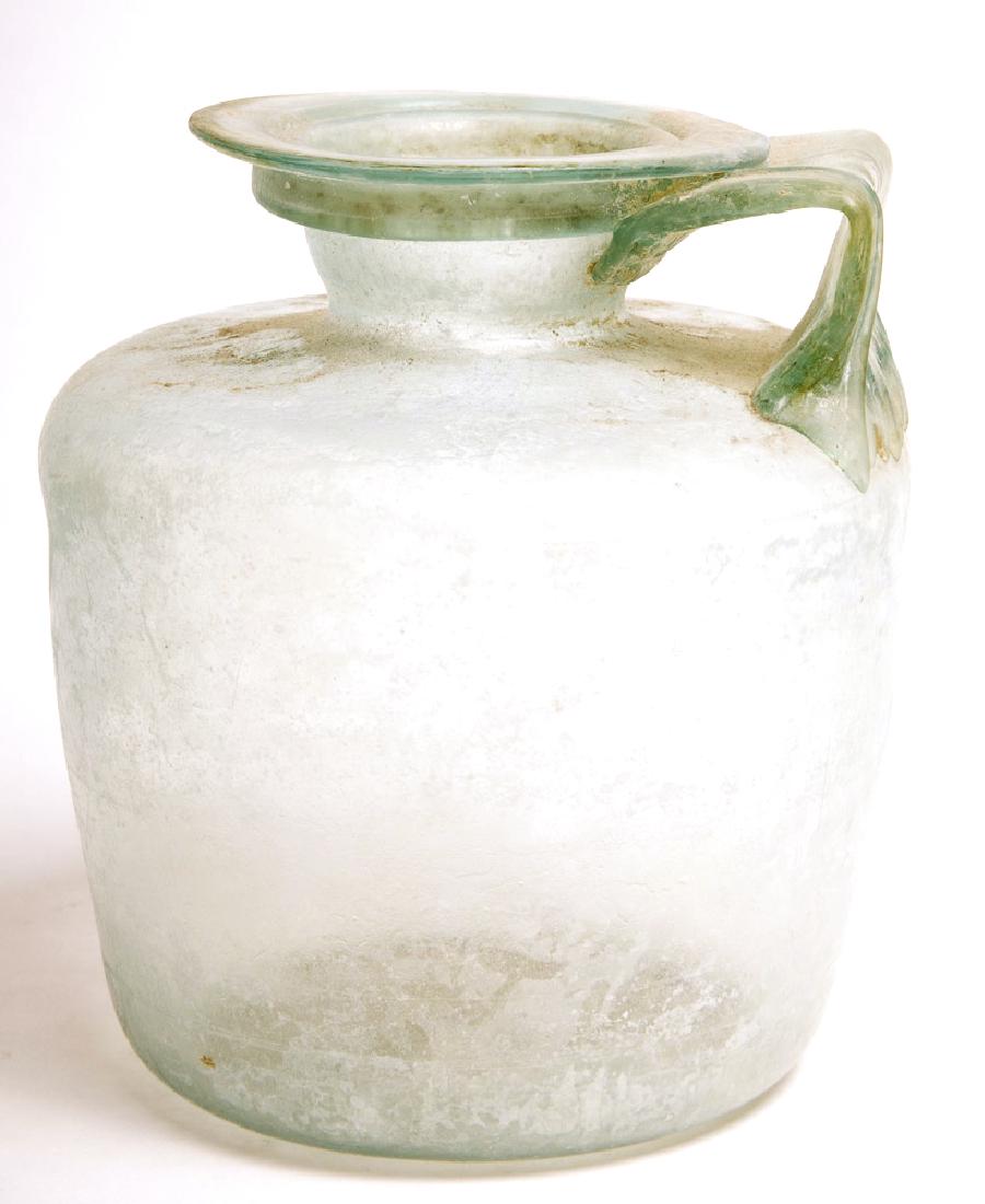 Ancient Roman blue Glass Jug c.2nd century AD. (1 of 1)