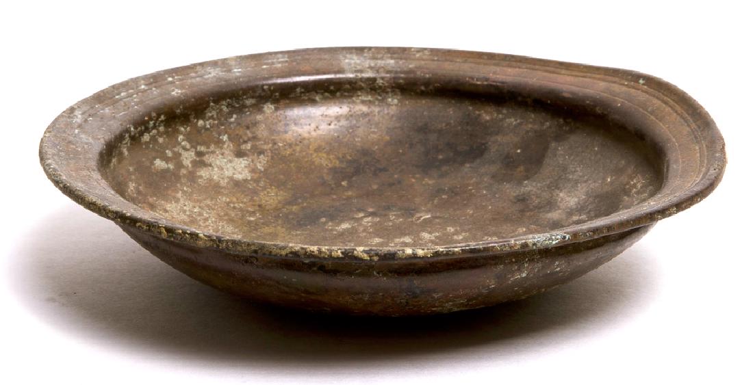 Ancient Near Eastern Bronze Phiale Bowl c.6th cent BC. (1 of 2)