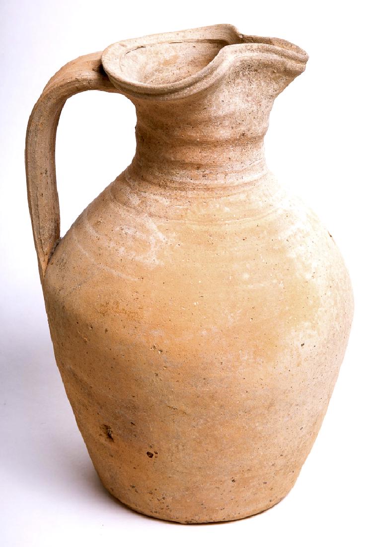 Large Ancient Roman Trefoil Pottery Jug c.2nd cent AD (1 of 2)