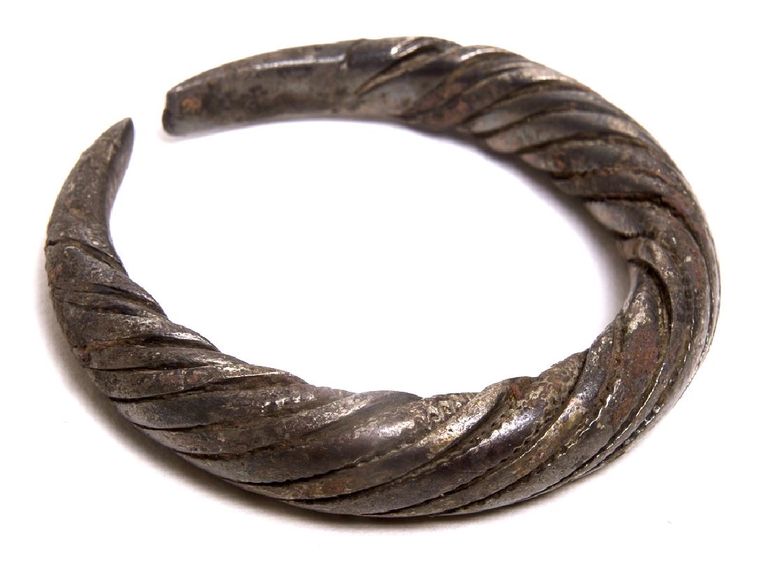 Ancient Celtic Silver Bracelet c.1st century BC. (1 of 1)