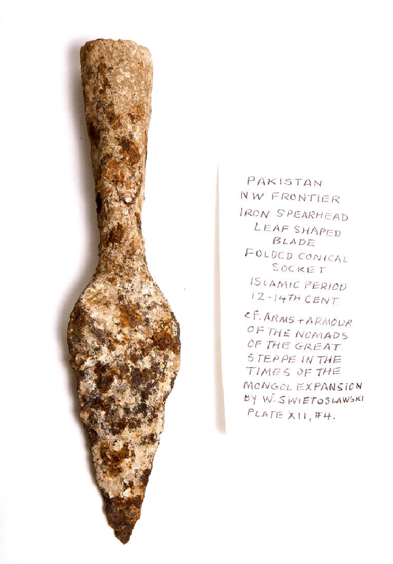 A Medieval Iron Spear Point c.12t-13th century AD (1 of 2)