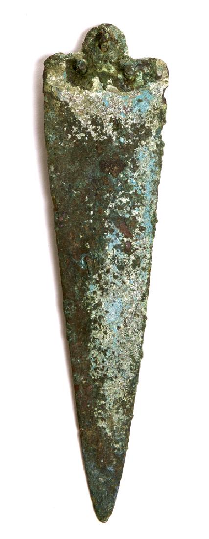 Ancient Holy Land Bronze Spear Point c.1000 BC. (1 of 2)