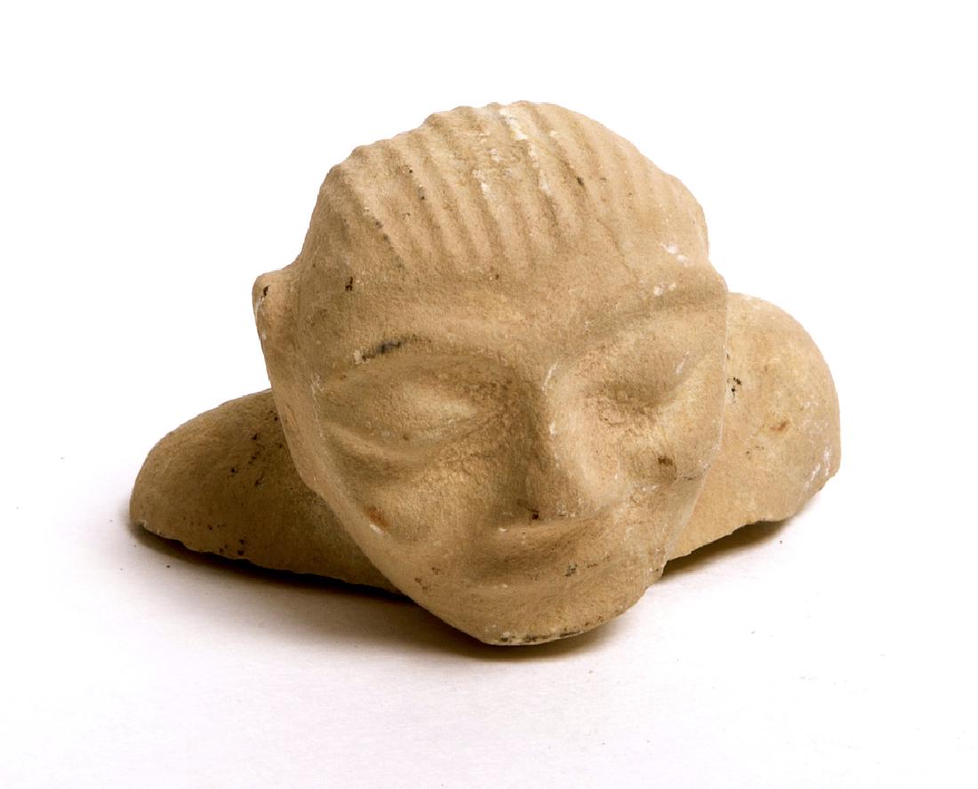 Ancient Babylonian stone bust fragment c.1900 BC (1 of 2)