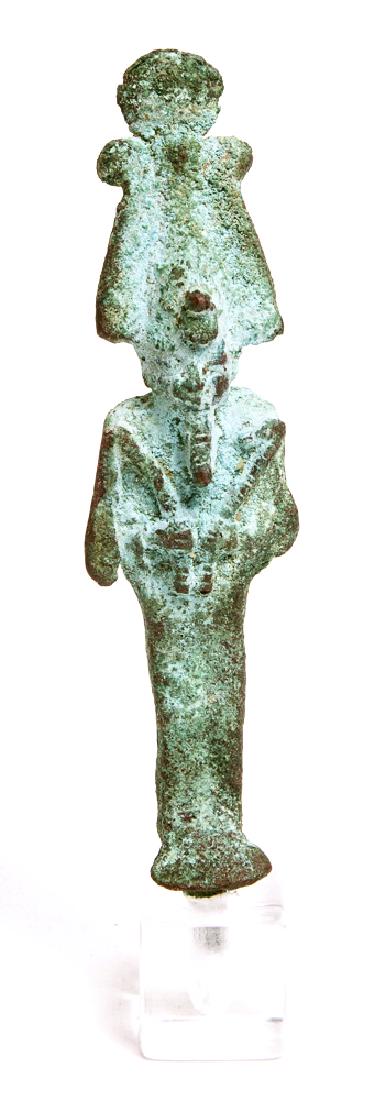 Ancient Egyptian Bronze figure Of OSIRIS c.300 BC. (1 of 3)