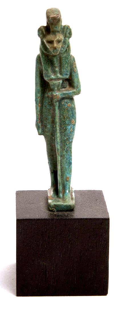 Ancient Egyptian Blue Faience Amulet of Sekhmet c700 BC (1 of 5)