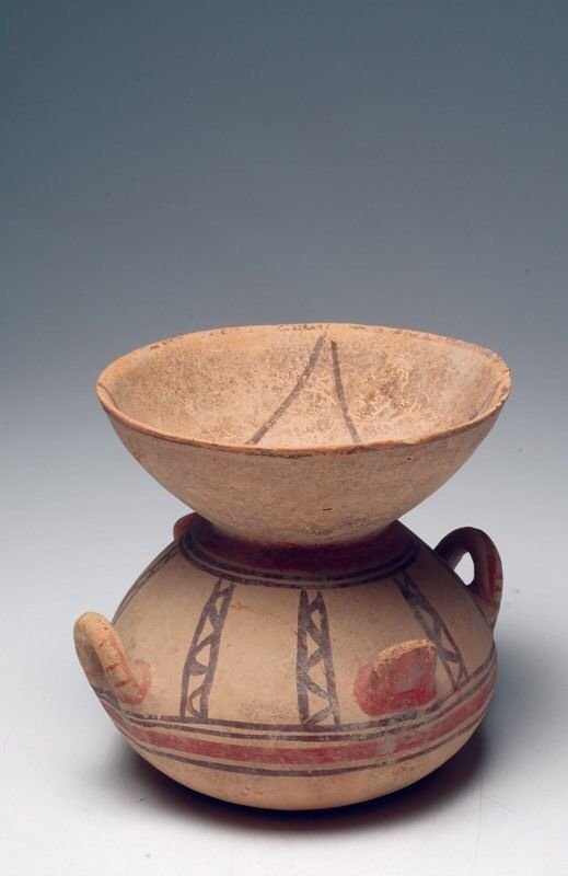 Ancient Daunian Pottery Funnel Krater EX Sothebys (1 of 4)