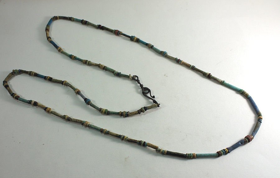Ancient Egyptian Mummy Beads Necklace c.300 BC. (1 of 2)