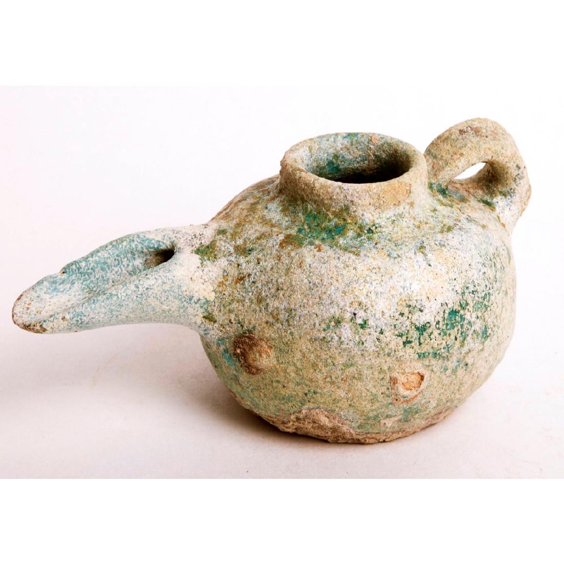 Ancient Islamic Ceramic Oil Lamp c.13th cen AD (1 of 1)