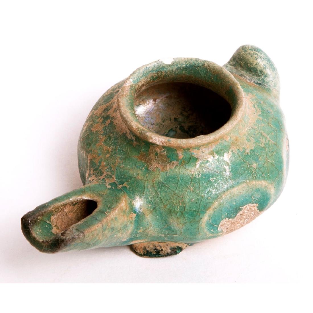 Ancient Islamic Ceramic Oil Lamp c.13th cen AD (1 of 1)
