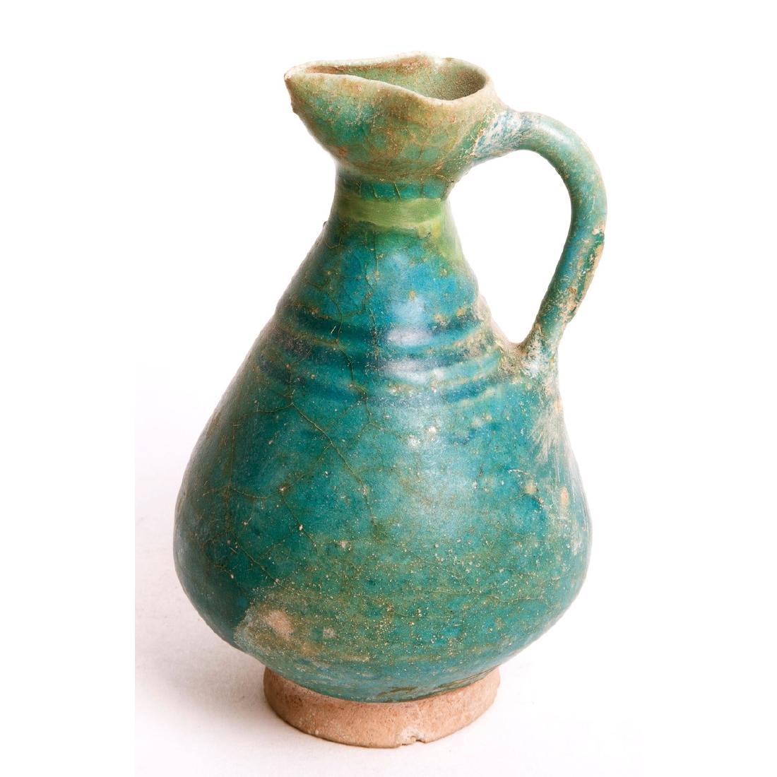 Ancient Islamic Kashan Ceramic Jug c.13th cen AD (1 of 1)