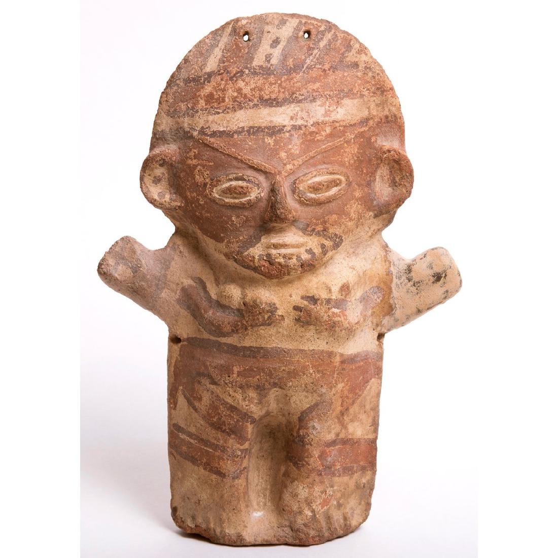 Pre Columbian Hollow Pottery figure, Peru, Chancay (1 of 2)
