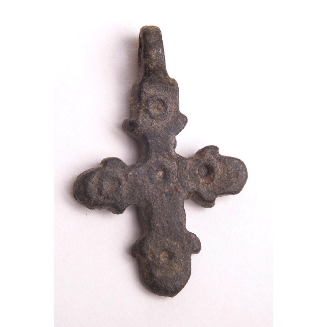 Ancient Byzantine Bronze Cross c.6th century AD (1 of 1)