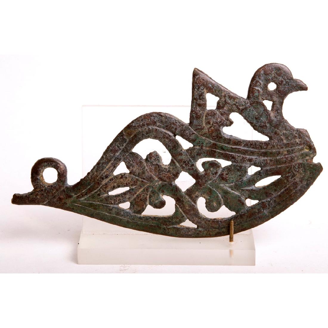 Ancient Byzantine Bronze Bird Applique c.8th Century AD (1 of 2)