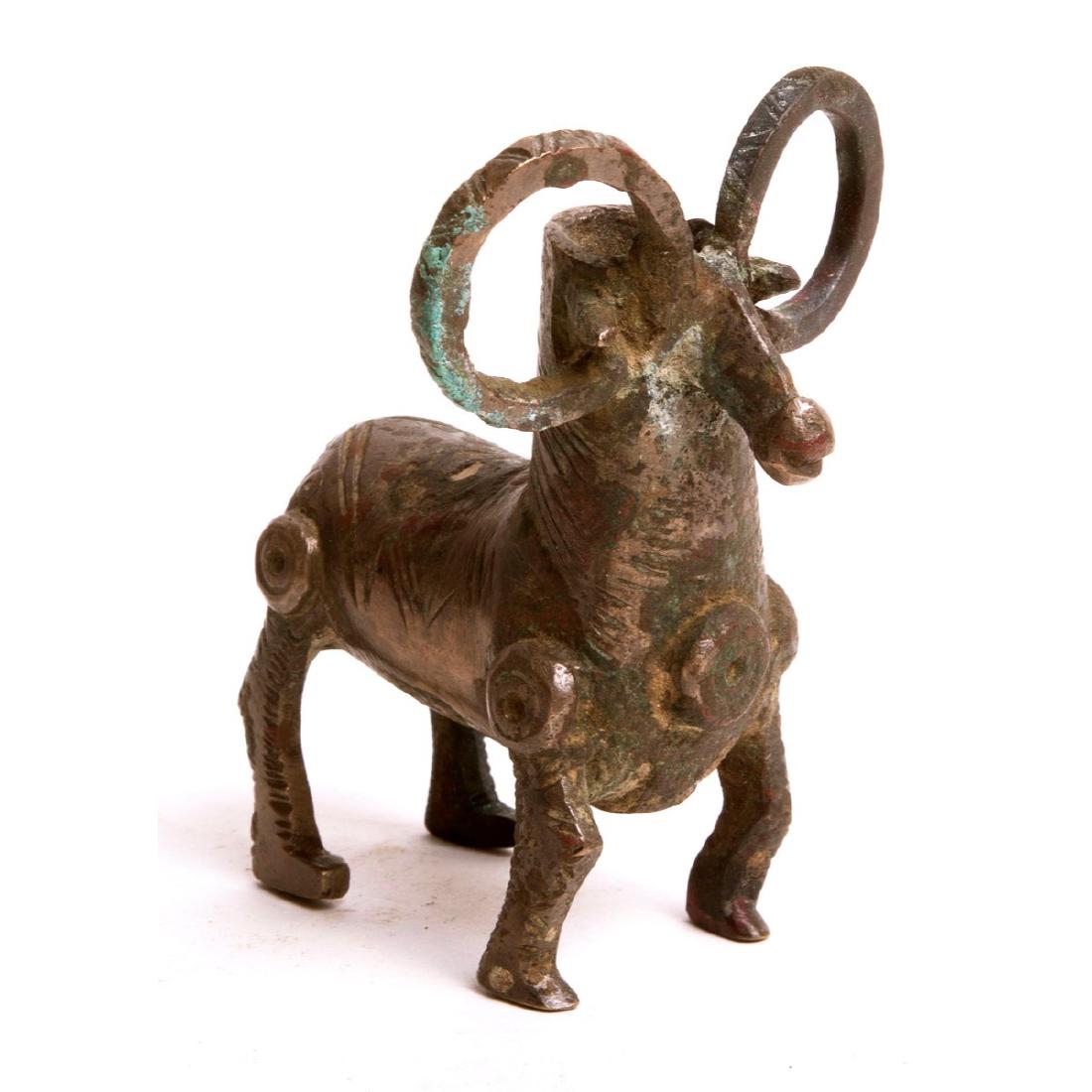 Ancient Luristan Bronze Ram vessel c.1000 BC (1 of 4)