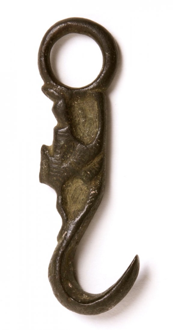 Ancient Near Eastern Bronze Hook c.600 BC. (1 of 2)