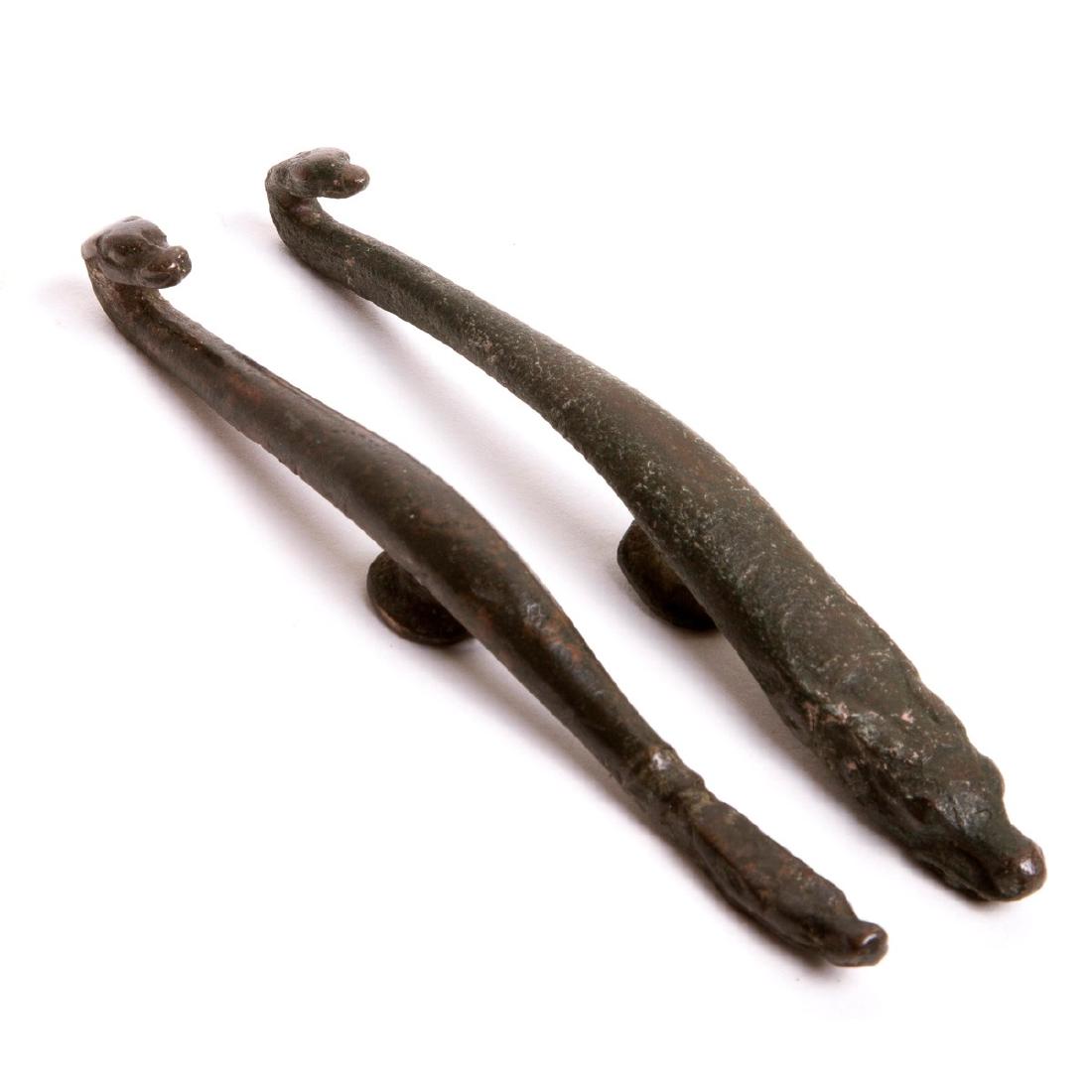 A Pair of Luristan Bronze Snake Ornaments c.1000 BC (1 of 2)