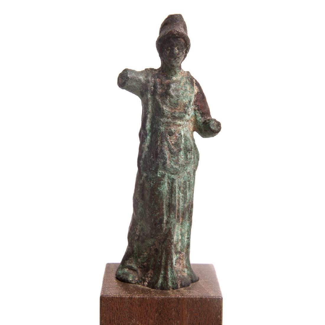 Ancient Roman Bronze Figure Of Athena c.1st-2nd cen AD (1 of 3)