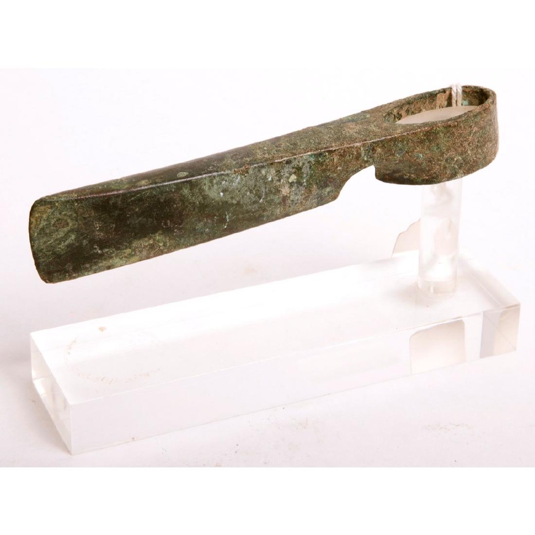 ANCIENT Canaanite BRONZE AXE head C.2nd millenium BC. (1 of 2)