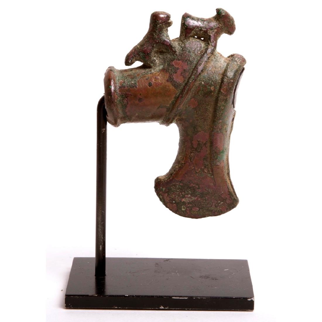 ANCIENT Luristan BRONZE AXE head C.1st millenium BC. (1 of 3)