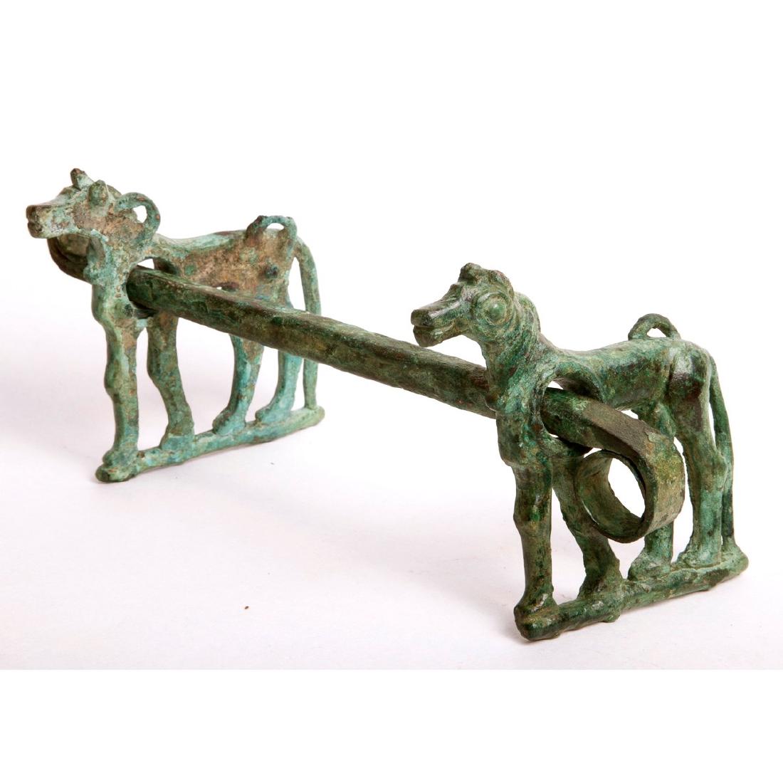 ANCIENT Luristan BRONZE Horse Bit C.1st millenium BC. (1 of 2)