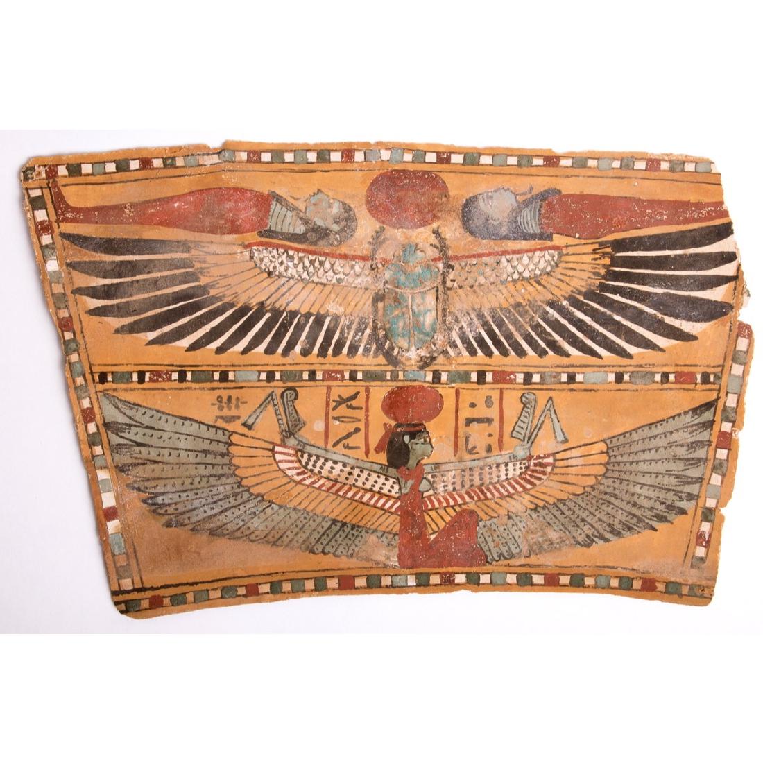 Ancient Egyptian Cartonnage Fragment Late period c.300 (1 of 1)