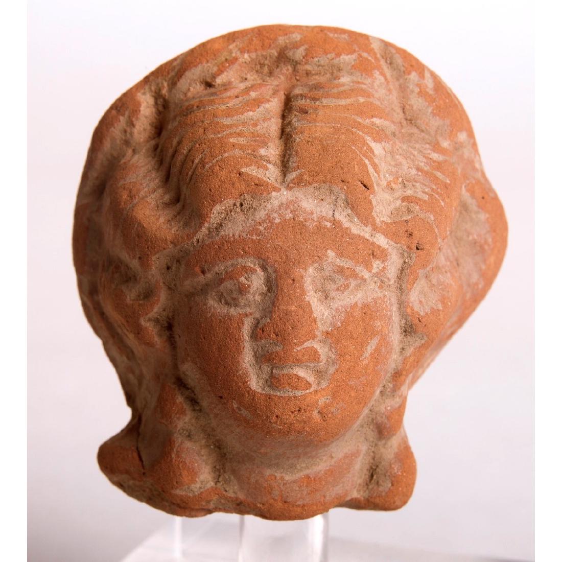 Ancient Roman Egypt Terracotta Head c.1st-2nd cent AD (1 of 2)