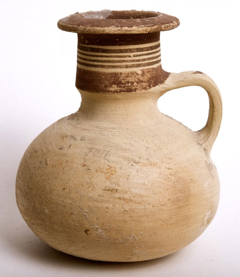 Ancient Cypriot Archaic Pottery Jug c.1000 BC. Ex Met (1 of 2)